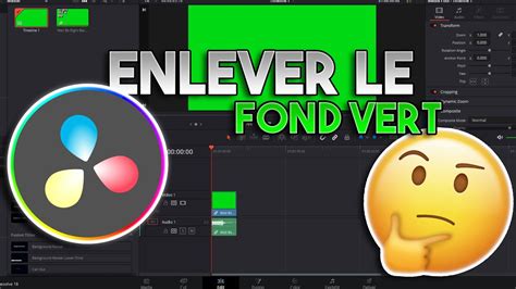 Comment Enlever Un Fond Vert Davinci Resolve Youtube