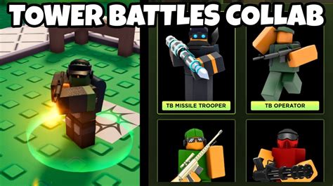 New Skins Update And Tower Battles Collab In Roblox Tower Defense X Tdx Youtube