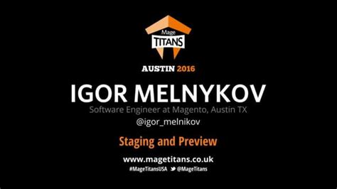 Mage Titans Usa 2016 Igor Melnykov Staging And Preview Ppt