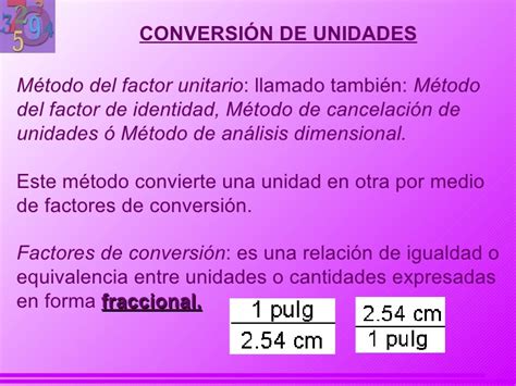 Método del factor unitario LA LIBRETA DE QUÍMICA