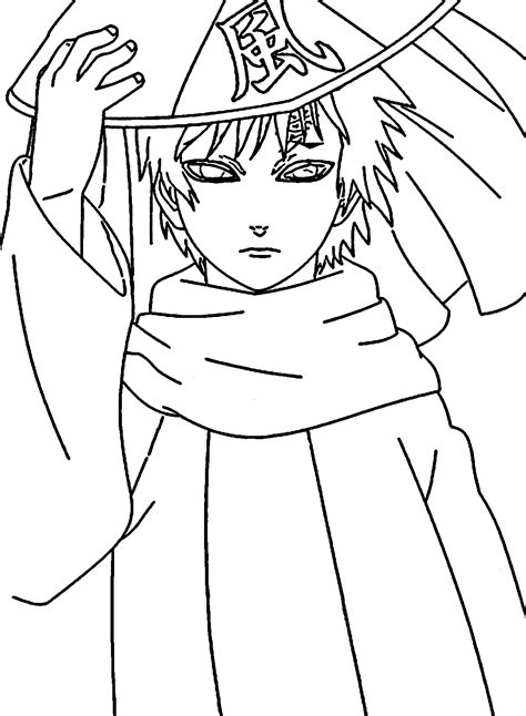 P Ginas Para Colorir Kazekage Gaara P Ginas Para Colorir Gaara