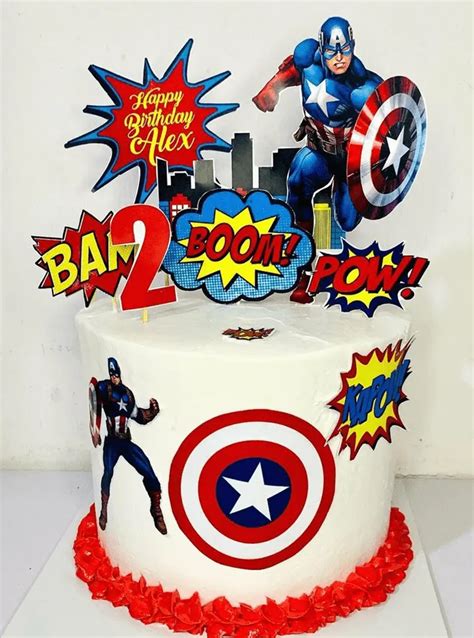 Captain America Cake Design Images Captain America Birthday Cake Ideas