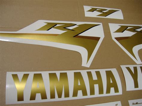 Black Gold Yamaha R Decal