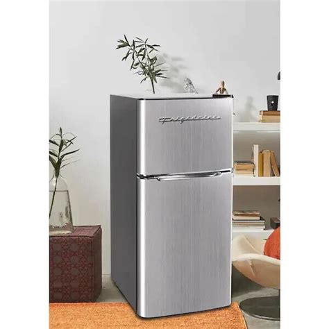 Frigidaire EFR451 2 Door Refrigerator Freezer 4 6 Cu Ft Platinum