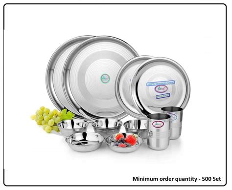 Material Stainless Steel Dinner Set Duet Set 14 Pcs At Rs 1000 Set In