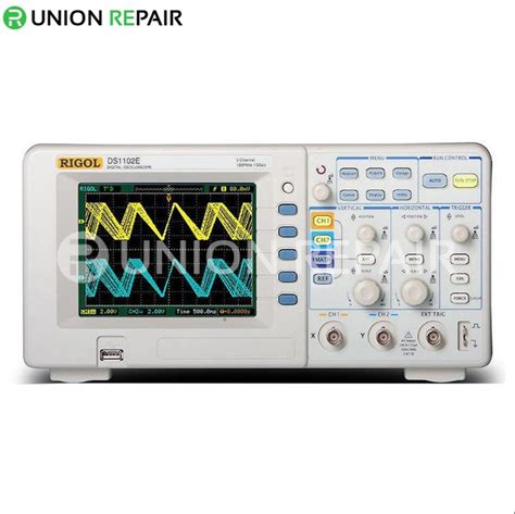 Dual Rigol DS1102E 100MHz 2 CH Digital Oscilloscope For Industrial At