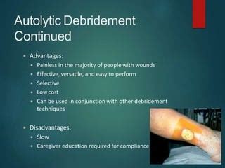 Protocols Of Wound Debridement Ppt