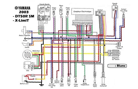 Schéma Faisceau Electrique YAMAHA MBK DT50R X Limit AM6 Ducati