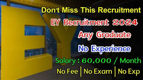 Latest Ey Recruitment 2024 Jobs For Freshers Mohan Careers