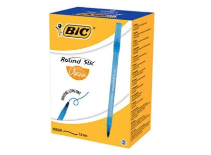 Bic Round Stic T Kenmez Kalem Mm Mavi L Paket Uras Kurumsal