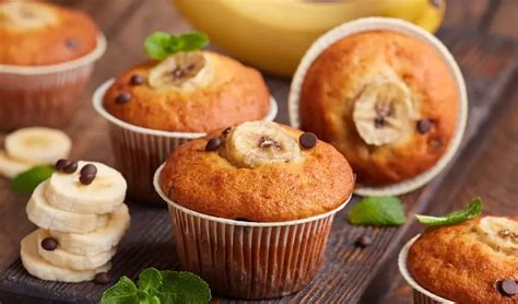 Cómo Hacer Muffins De Plátano Con Chocolate Súper Esponjosos Cocinadelirante