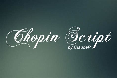 Chopin Script Font All Free Fonts