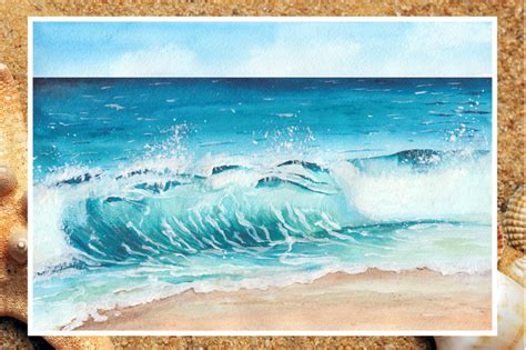 Watercolor seascapes By Ana Sakuta | TheHungryJPEG