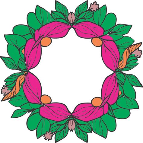 2783 Poppy Wreath | Purple Daisy Design | Purple Daisy Design