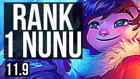 Nunu And Willump Vs Kindred Jungle Rank 1 Nunu 5114 600 Games