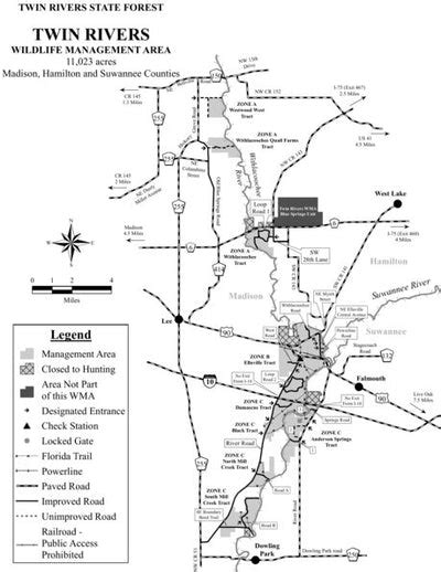 Twin Rivers Wma Brochure Map By Florida Fish And Wildlife Conservation