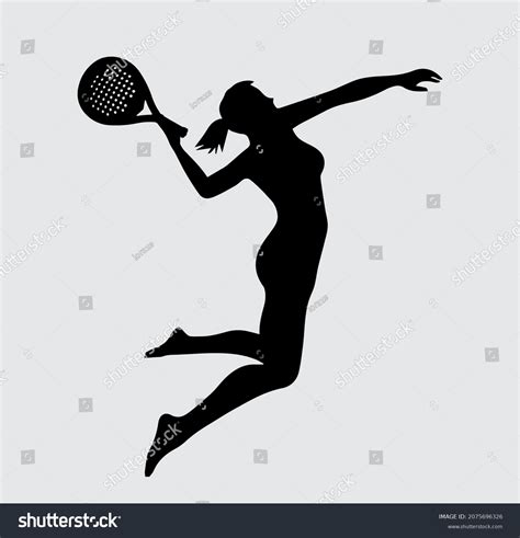 Girl Padel Stock Vectors Images Vector Art Shutterstock