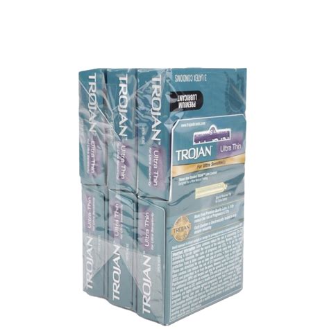 Trojan Ultra Thin 6PK lubricated Condoms