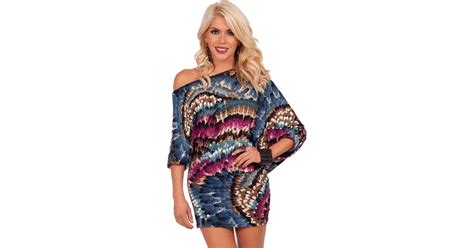 Hot Hollywood Dresses Off Shoulder Kimono Sleeve 36 99