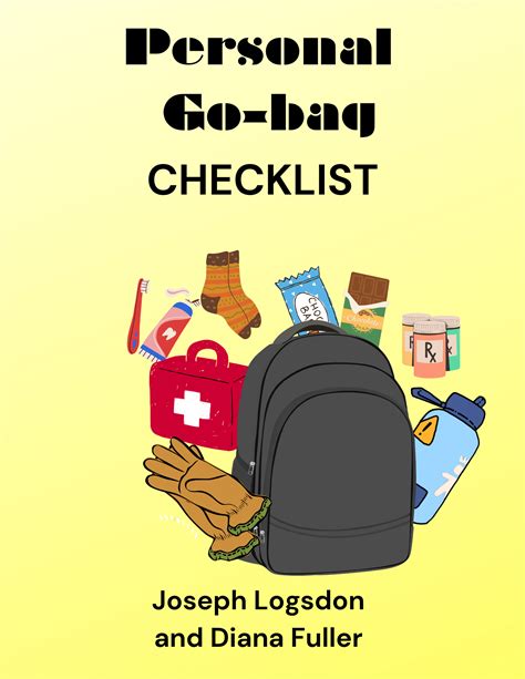 Personal Go Bag Checklist Best Self Help Solutions