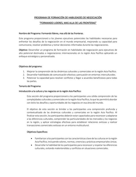 PROGRAMA DE FORMACIÓN DE HABILIDADES DE NEGOCIACIÓN docx