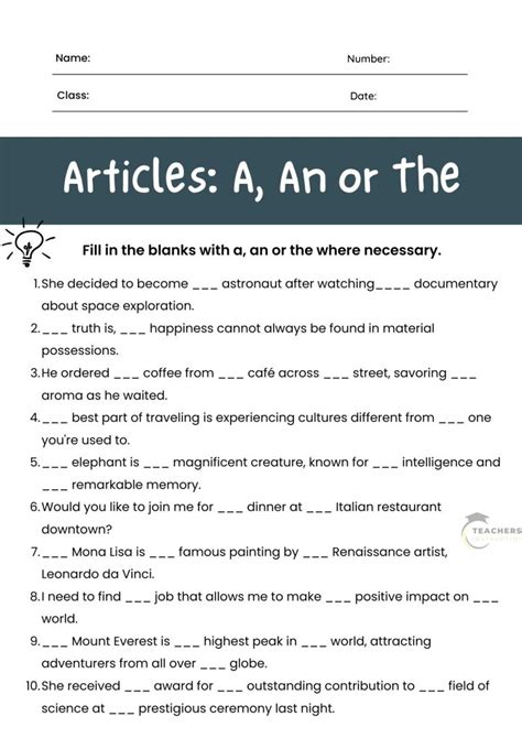 Article Worksheet For Grade 2 Worksheets Library