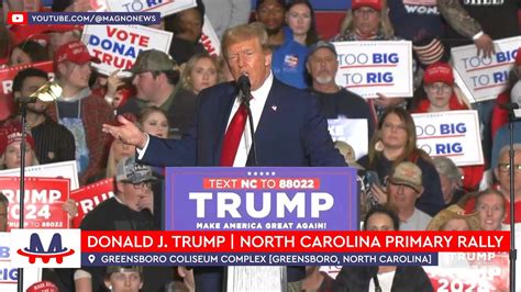 🇺🇸 Donald Trump Full Speech At Rally In Greensboro North Carolina