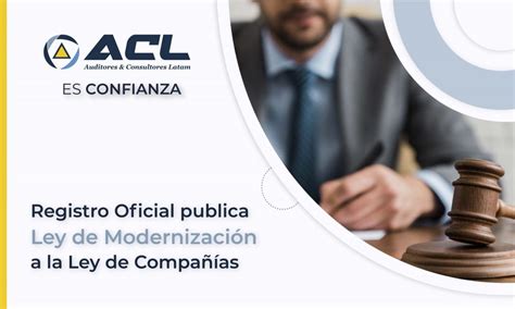 Registro Oficial Publica Ley De Modernización A La Ley De Compañías