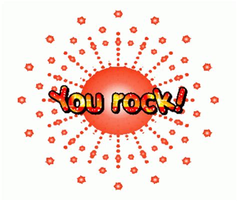 You Rock You Rock Gif Sticker - You Rock You Rock Gif Animated You Rock ...