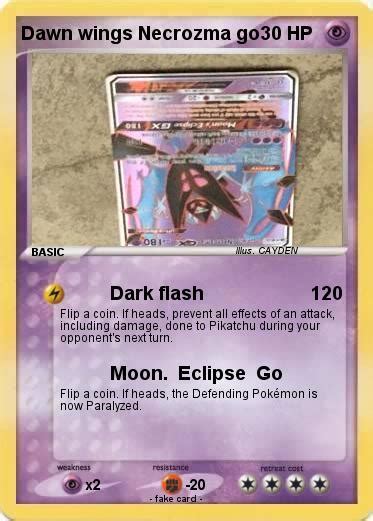 Pokémon Dawn wings Necrozma go - Dark flash - My Pokemon Card