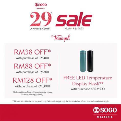 SOGO 29th Anniversary Sale Triumph Promotion 10 Jun 2023 9 Jul 2023