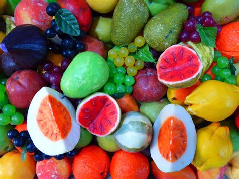red yellow  green fruits  stock photo