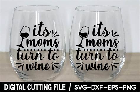 Its Moms Turn To Wine Svg Grafik Von Happy Svg Club · Creative Fabrica