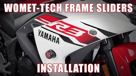 How To Install Womet Tech Frame Sliders On A 15 18 Yamaha YZF R3 By TST