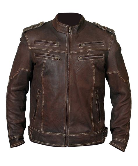 Men Handmade Biker Vintage Motorcycle Distressed Brown Cafe Racer