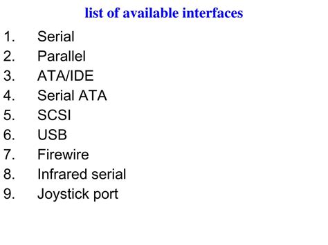 Ppt Peripheral Interfaces Powerpoint Presentation Free Download Id4567754