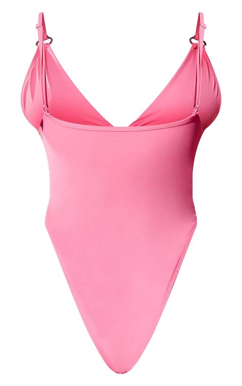 Pink Mini O Ring Cut Out Swimsuit Prettylittlething Usa