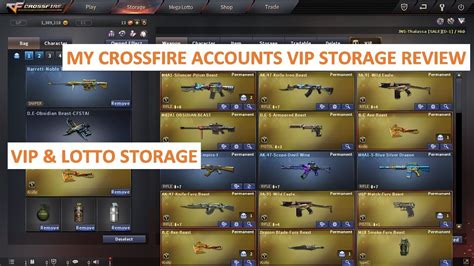 MY CROSSFIRE ACCOUNTS VIP STORAGE REVIEW SEPTEMBER 2022 YouTube