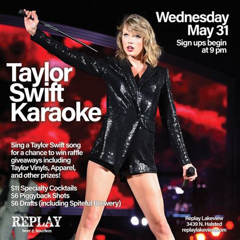 Taylor Swift Karaoke in Chicago at Replay Lakeview