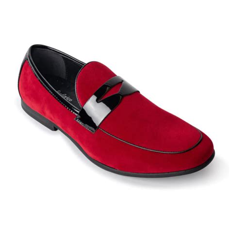 Red Suede Loafer Black Tie Formalwear