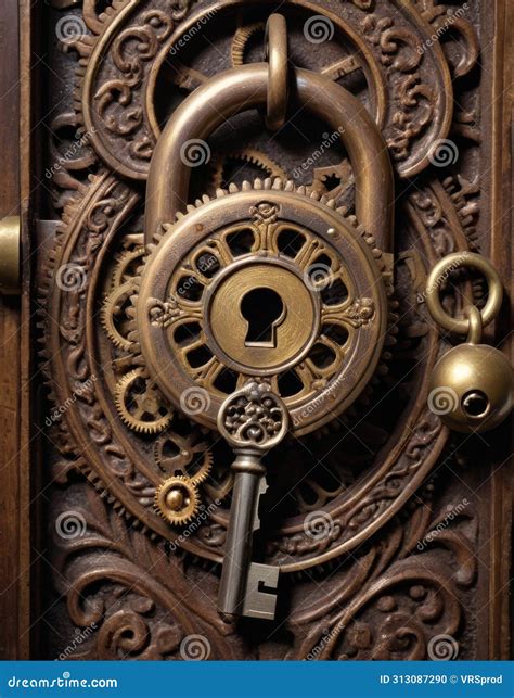 Antique Door Lock Mechanism Stock Photo - Image of traditional, ornate