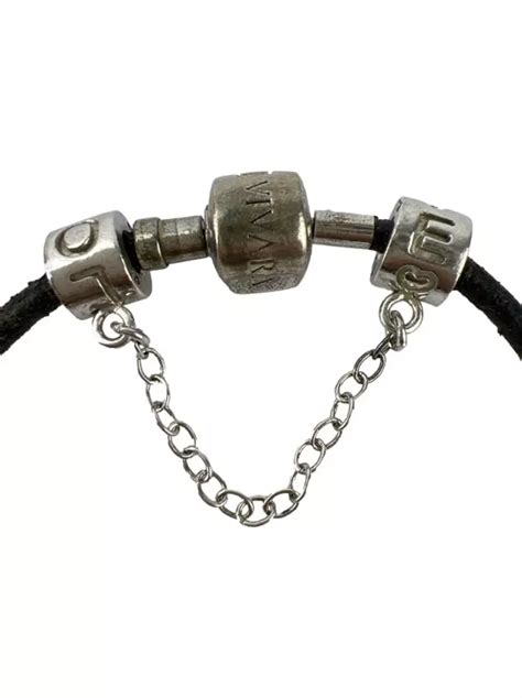 Bracelete Vivara Life Couro Preto Original HOV42 Etiqueta Única