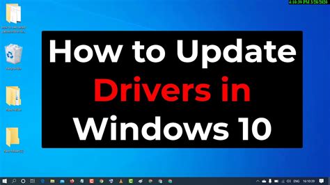 How To Update Drivers In Windows 10 Youtube