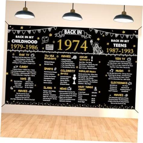 Darunaxy Th Birthday Black Gold Party Decoration Back In Banner