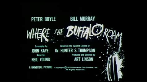 Where the Buffalo Roam 1980 Bande annonce d époque HD VOST YouTube