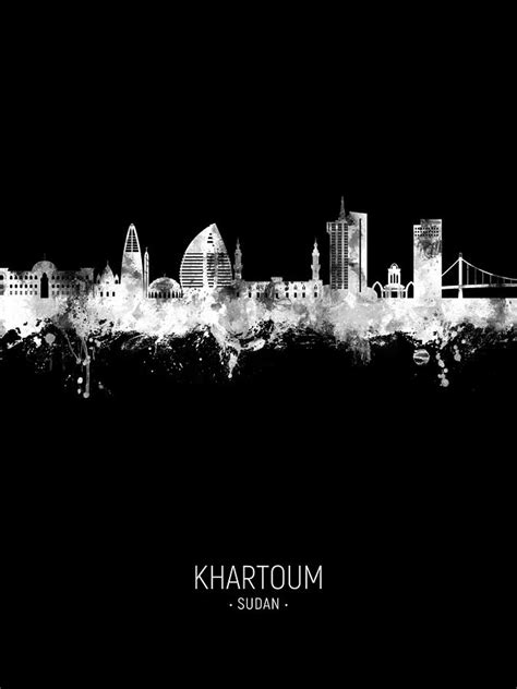 Khartoum Sudan Skyline #25 Digital Art by Michael Tompsett | Pixels