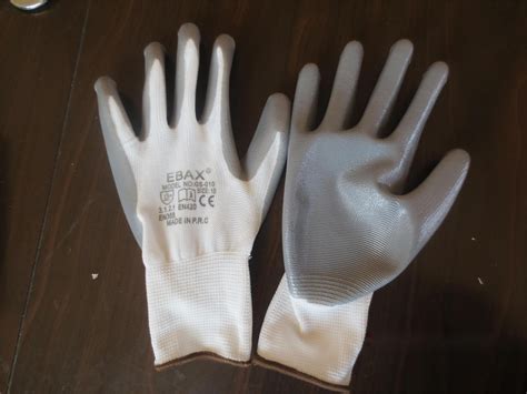 G White Shell Grey Nitrile Gloves Coated With Ce X Gloves And