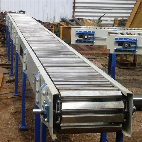 Stainless Steel Ss Slat Chain Conveyor Material Handling Capacity