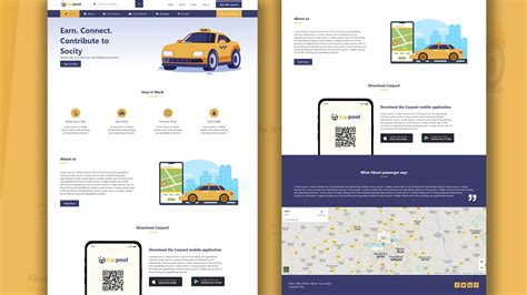 How To Create A Carpool Website Ui Design Using Html Css Jquery Step