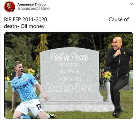 'RIP FFP' Trends On Twitter As Fans REACT After Manchester City Ban OVERTURNED (Photos) - MySportDab